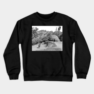 vintage photo of zulu boys Crewneck Sweatshirt